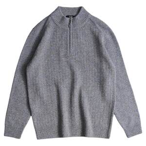 
100% wool sweater men's half zipper heavyweight thickened half turtleneck pure wool sweater winter warm sweater base