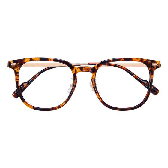 
Online spectacles for short-sighted women can be matched with prescription lenses, ultra-light pure titanium frames, plain eye frames, cold brown frames