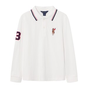 
POLOWALK children's clothing for boys and girls long-sleeved T-shirt 2026 spring and summer new embroidered lapel medium and large children's bottoming shirt