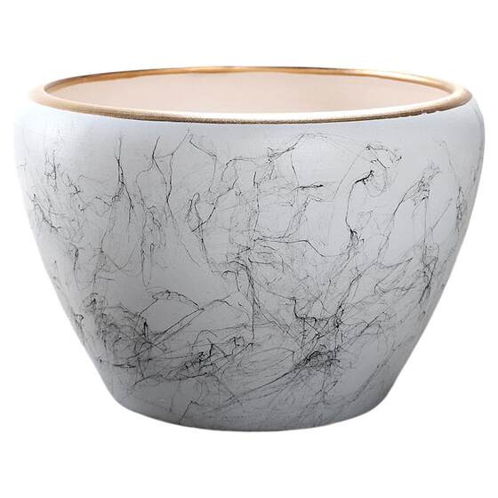 New Ceramic Pot Nordic Style Style Large Large Large Large -caliber Indoor and Outside Fortune Tree Green Potting Pot Clear Clearance
