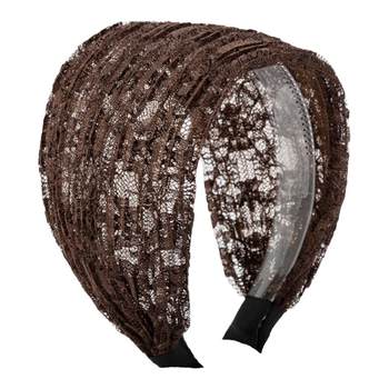 Wide edge headband covering white hair anti-slip headband