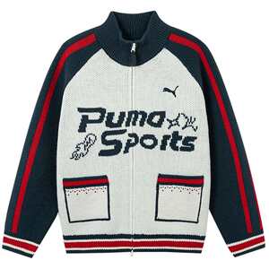 
PUMA official children's clothing new children's boys autumn and winter sweater knitted cardigan soft warm sweater jacket