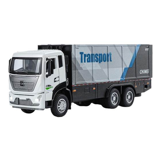 
Simulated alloy large container wingspan box type children's car toy model return transport truck boy truck