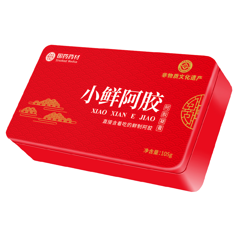 国药药材 贵胶堂 东阿小鲜阿胶块 105g 天猫优惠券折后￥29.9包邮（￥199.9-170）