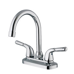 Jomoo high-curved double-hole rotatable basin faucet