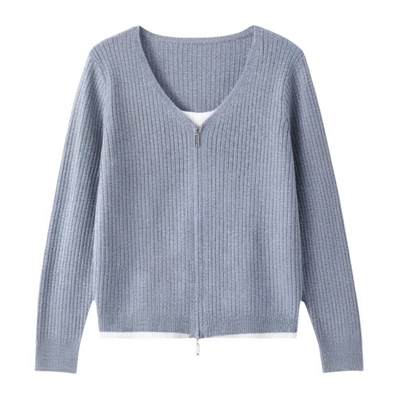 
Qisu large size women's pullover long-sleeved top autumn and winter new temperament fat MM loose slim sweater base shirt for women