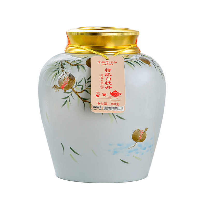 톈푸 백모단 백차 - 400g x 2캔 - 2015년 생차