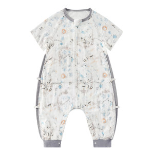 
Ouyun [Plant Fiber] Baby Sleeping Bag Spring and Summer Thin Cool Feeling Children's Baby Gauze Split Legs Universal Anti-Kicking for All Seasons