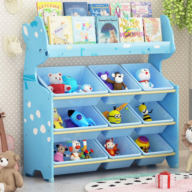 Children's toys storage rack Multi -layer shelf children's bookshelves ...