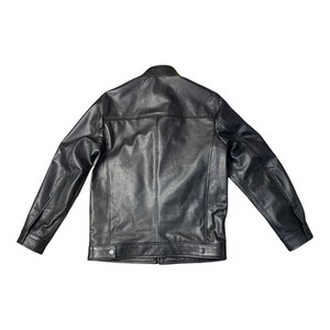 
High-end, delicate and soft first-layer calfskin jacket, genuine leather motorcycle jacket, stand-up collar leather jacket, slim-fitting cycling suit for men