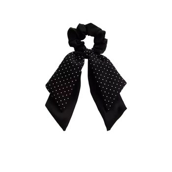 
Zhao Lusi's same style polka dot ponytail streamer hair tie large intestine bow hair rope headdress head rope rubber band female ball head