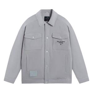 Lining/Li Ning genuine 2022 new men's trend versatile loose lapel warm cotton jacket AJMS065
