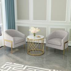 Железный диван 北欧单人沙发椅轻奢客厅洽谈椅设计师简约现代阳台休闲椅接待沙发 Gathering