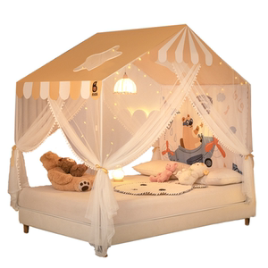 
Children's mosquito net bracket thickened and thickened 2025 new home floor-standing palace shade bed tent princess style