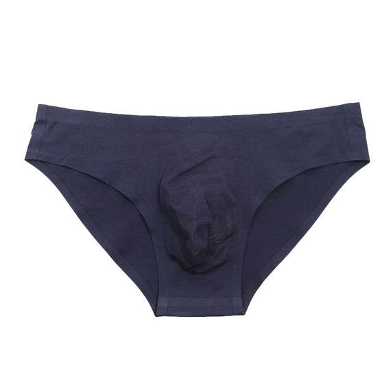 Free shipping men's without trace trousers in the trousers Modal, a slice of low -waist air -permeating sexy U convex pants without stitching