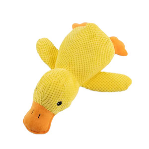 
Dog toy plush sleeping with duck with grinding teeth and making sounds relieved small and medium-sized dog pet voice toys little yellow duck