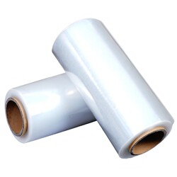 PE winding film 50cm wide stretch film small roll industrial packaging film transparent large roll packaging film plastic film enclosure