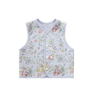 
Tongbeichu baby vest newborn baby vest male and female baby autumn and winter inner wear pure cotton vest children's vest
