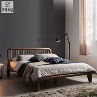 Современная и минималистичная скандинавская мебель из натурального дерева для спальни для двоих, сделано на заказ