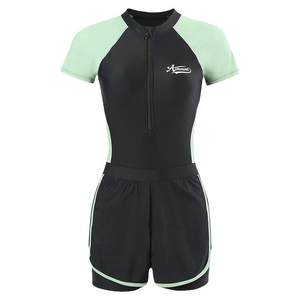 
Plus size swimsuit for women fat mm swimsuit women's professional one-piece conservative boxer swimming pool special racing training