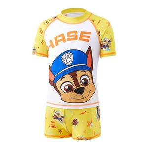 
Wangwang team children's swimsuit boy swimming trunk boy split summer short-sleeved small and medium-sized boy baby 2-year-old 3-year-old swimsuit