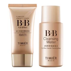 
Tingmeimei Snail Multi-effect Flawless Repair Cream Set BB Cream 40g + Makeup Remover 50ml Concealer Repair Moisturizing