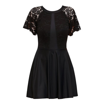 Hot spring skirt swimsuit large size one-piece