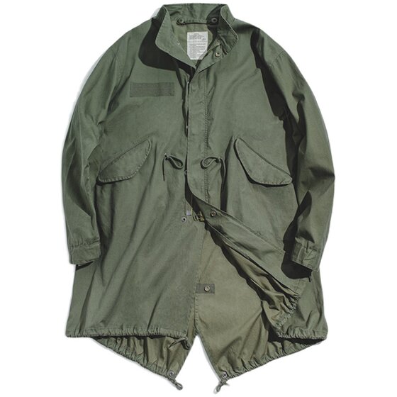 Maden workwear American retro M65 trench parka long coat coat men's spring
