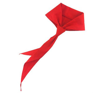 
Red scarf full cotton cloth for primary school students without fading large high-end children's adult style thickened 1.2 meters universal