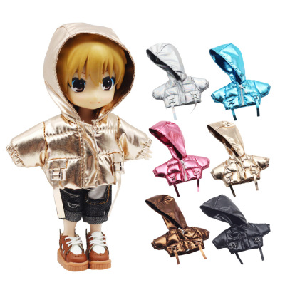 taobao agent OB11 baby laser down jacket coat molly ymy gsc body 12 points BJD doll clothes spot