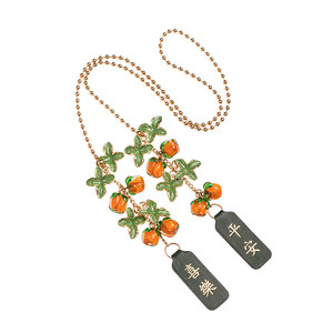 
Car pendant persimmon Ruyi car rearview mirror glass persimmon internet celebrity Ping An new jewelry pendant hanging ornament for women