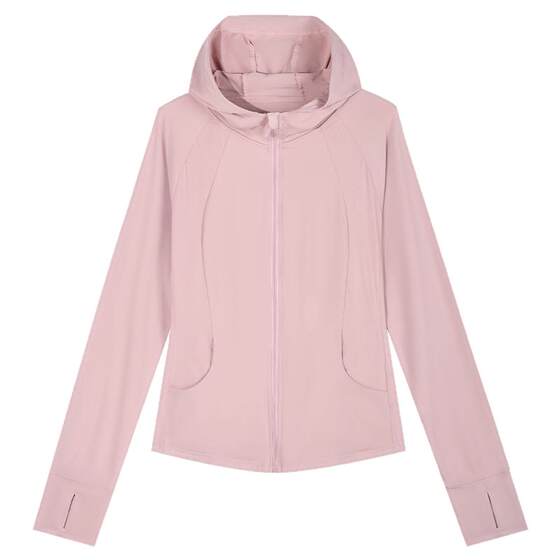 
Summer outdoor cool ice silk sun protection clothing for women 2026 new anti-UV slim fit sun protection clothing pink thin coat