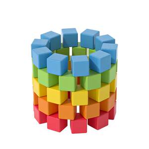 Goryeobaby square volume -chone toys puzzle primary school students use mathematical tutoring geometric three -dimensional small cubes