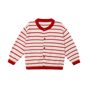 
Little O Dad Baby Boy Baby Knitted Cardigan Lightweight Autumn 2026 New Baby Striped Cotton Sweater