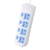 Lightning Protection Three-Plug Socket With Line - Safe And Convenient Plug-In Board For Home Use