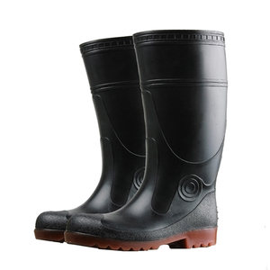 Gold oak labor protection rain boots men's waterproof and anti-slip steel head anti-smash and anti-slapping water shoes safety protection rain boots construction site rubber boots