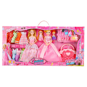 
2026 New Bar Doll Princess Girls Toy Doll Dress Up Set Large Gift Box Children's Good Look