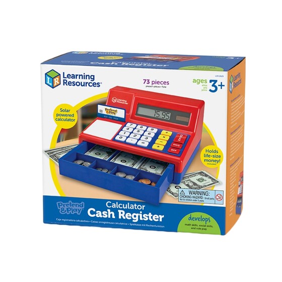 
Learning Resources simulation cash register toys children's baby play house supermarket shopping