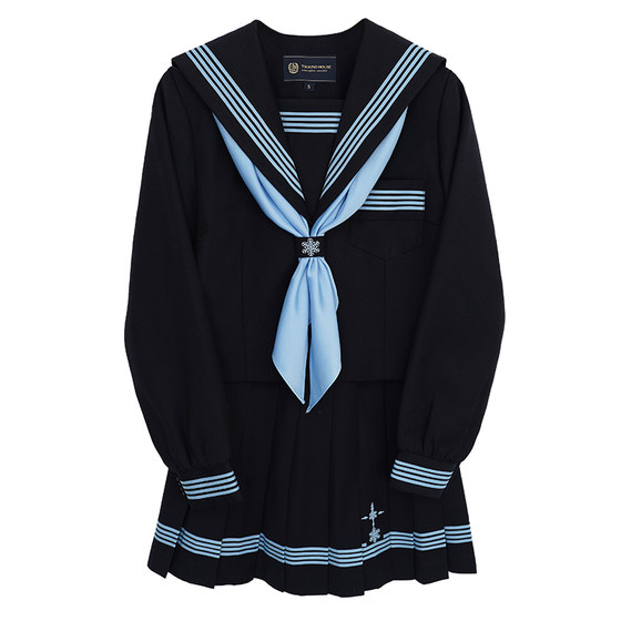 
[Tsukino HOUSE]*Snow season*Winter clothes aqua four lines original JK uniforms