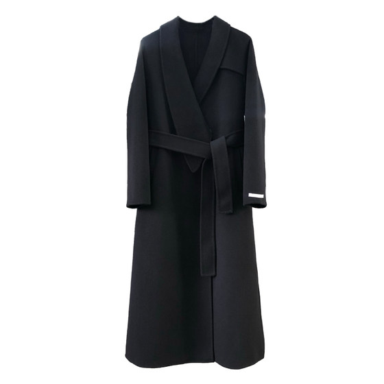 
Owner's own double-sided wool coat for women, mid-length 2025 new autumn and winter slim slim woolen coat