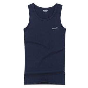 
Playboy Summer Men's Vest Pure Cotton Youth Fitness Base Sleeveless Cotton Tight Hurdle Trendy