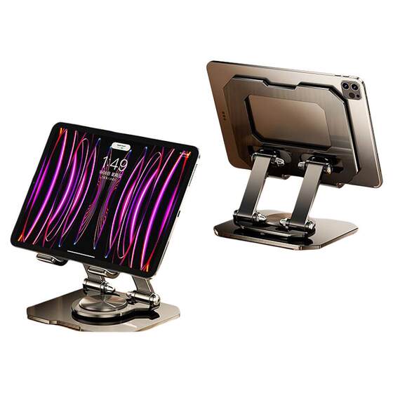 
Rotating flat bracket desktop ipad support rack chicken drawing special aluminum alloy lazy bedside live mobile phone bracket portable adjustment lifting heat dissipation base increase elevation 13 inch painting