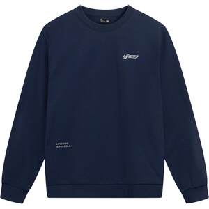 
Li Ning sweatshirt men's new couple printed long-sleeved casual pullover round neck top women's casual sportswear