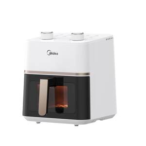 Midea Air Fryer Household Smart Large Capacity Free Flip-Film Vision Integrated Multi-function Electric Oven Official Flagship