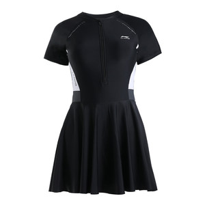Li Ning Swimwear Women's Hot Spring 2026 New Slightly Fat Girl Covers Flesh and Looks Slim Large Size Conservative Skirt Swimsuit