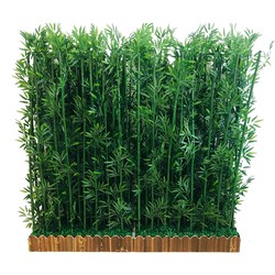 Screen partition hotel shopping mall plant wall simulation bamboo
