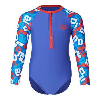 Arena one-piece triangle long-sleeved sun protection children's swimsuit