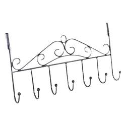 Strip-free and markless hanger behind iron door hook