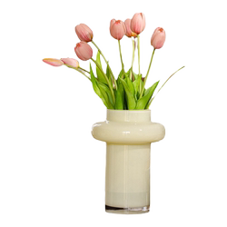 Juhan vintage cream glass vase