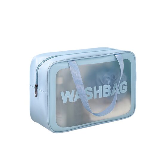 
Wet and dry separation toiletry bag for men on business trip, swimming and bathing, portable waterproof storage bag, large capacity cosmetic bag